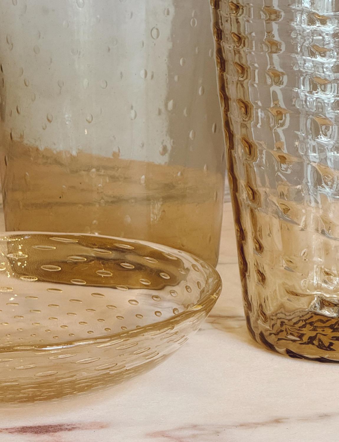 Early 20th Century 1920s Vittorio Zecchin Pale Yellow Large Hand-blown Murano Glass Bolle Vase For Sale