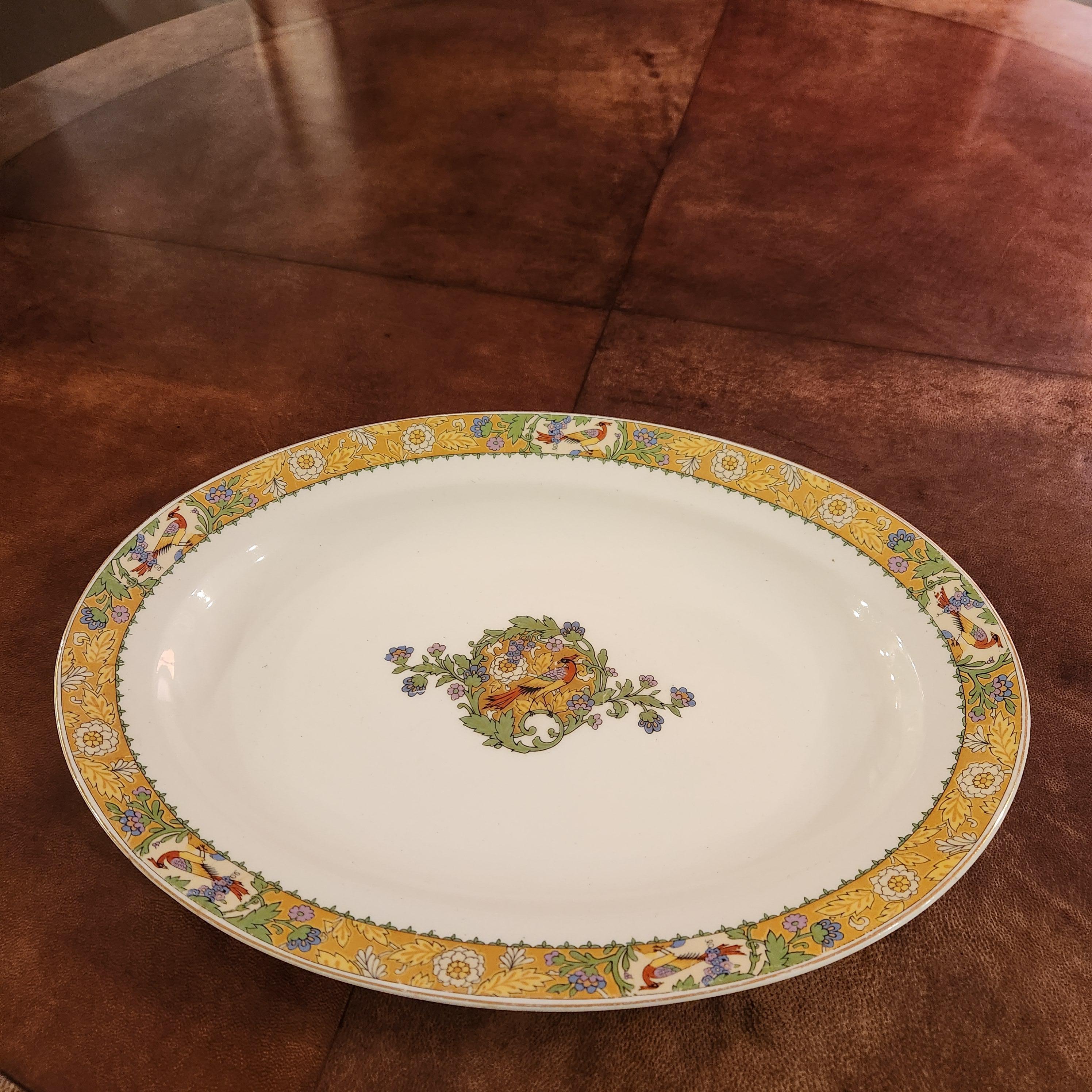 Plat de service ovale W H Grindley & Co des années 1920 Bon état - En vente à Chula Vista, CA