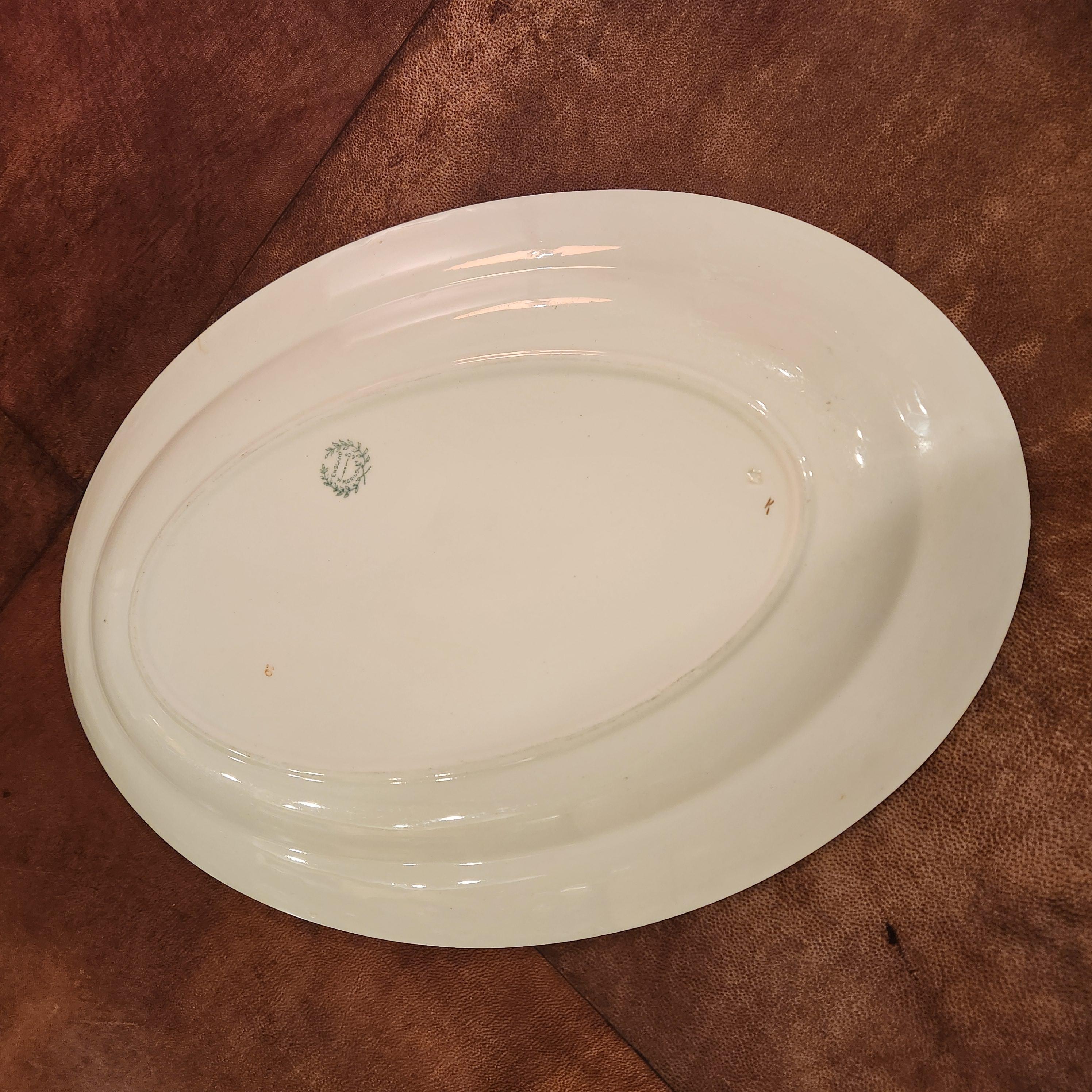 20ième siècle Plat de service ovale W H Grindley & Co des années 1920 en vente