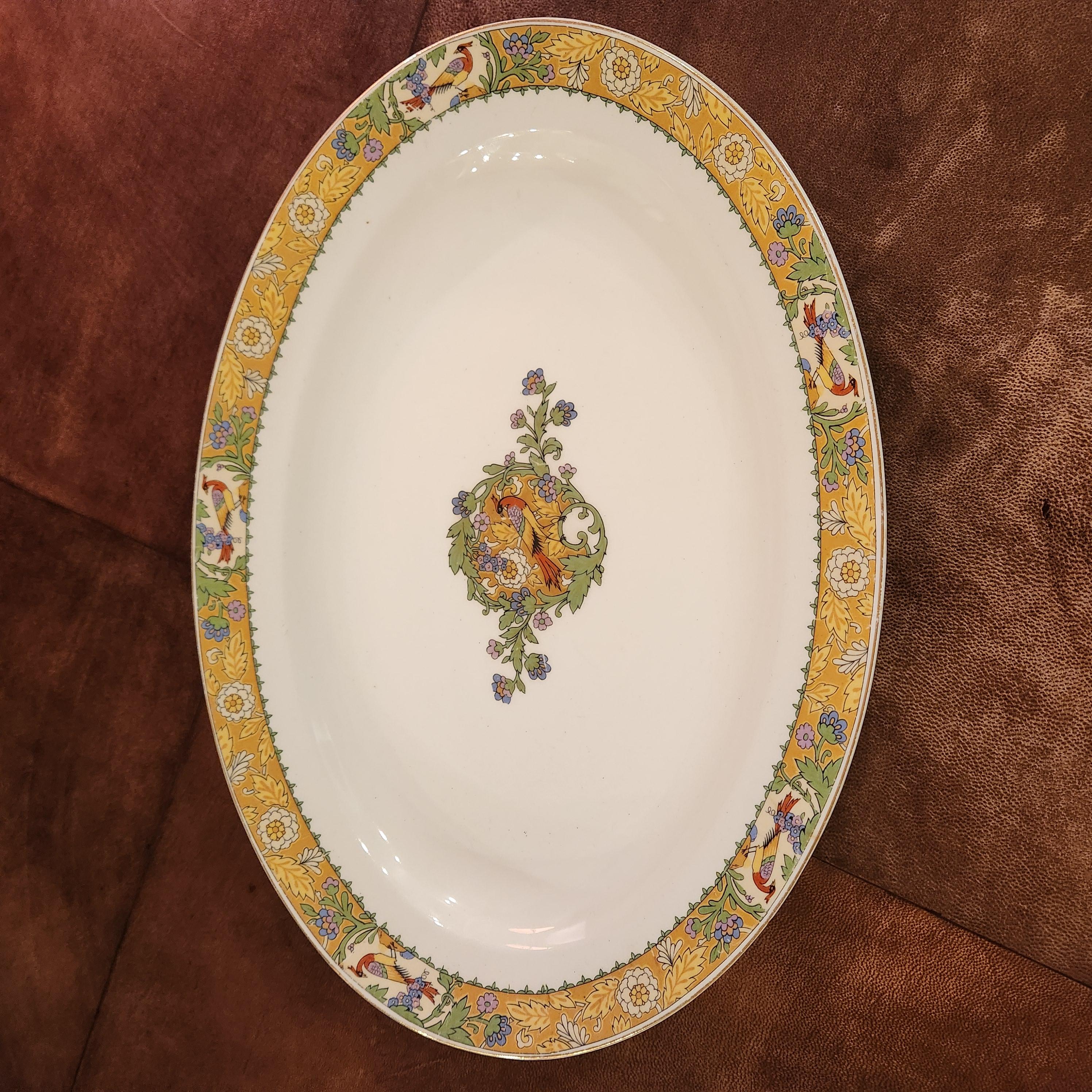 Plat de service ovale W H Grindley & Co des années 1920 en vente 1