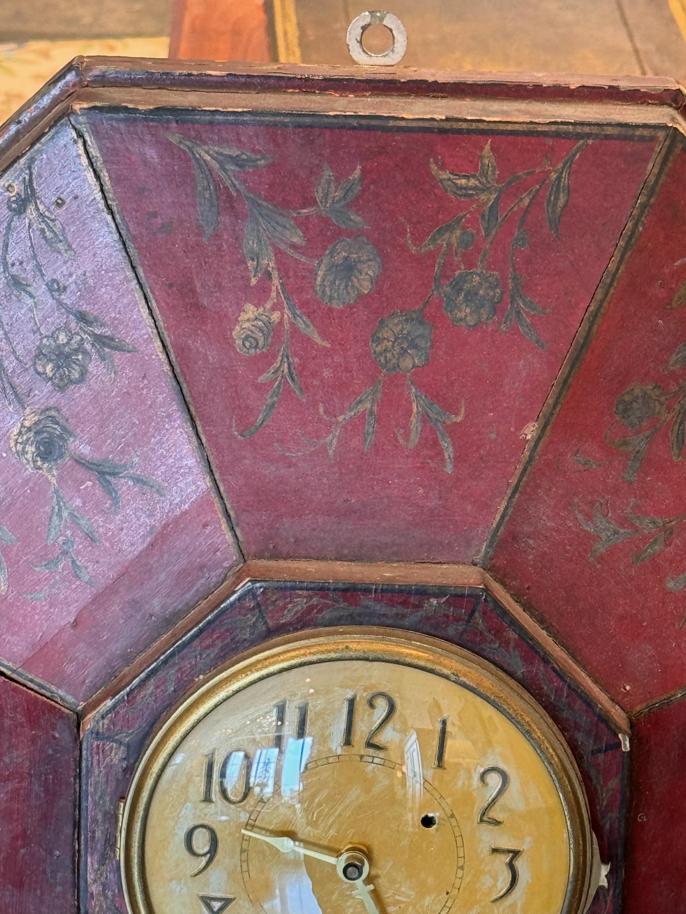 Early 20th Century 1920s Wall Clock For Sale