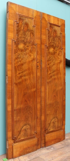 1920s Walnut Art Deco Doors