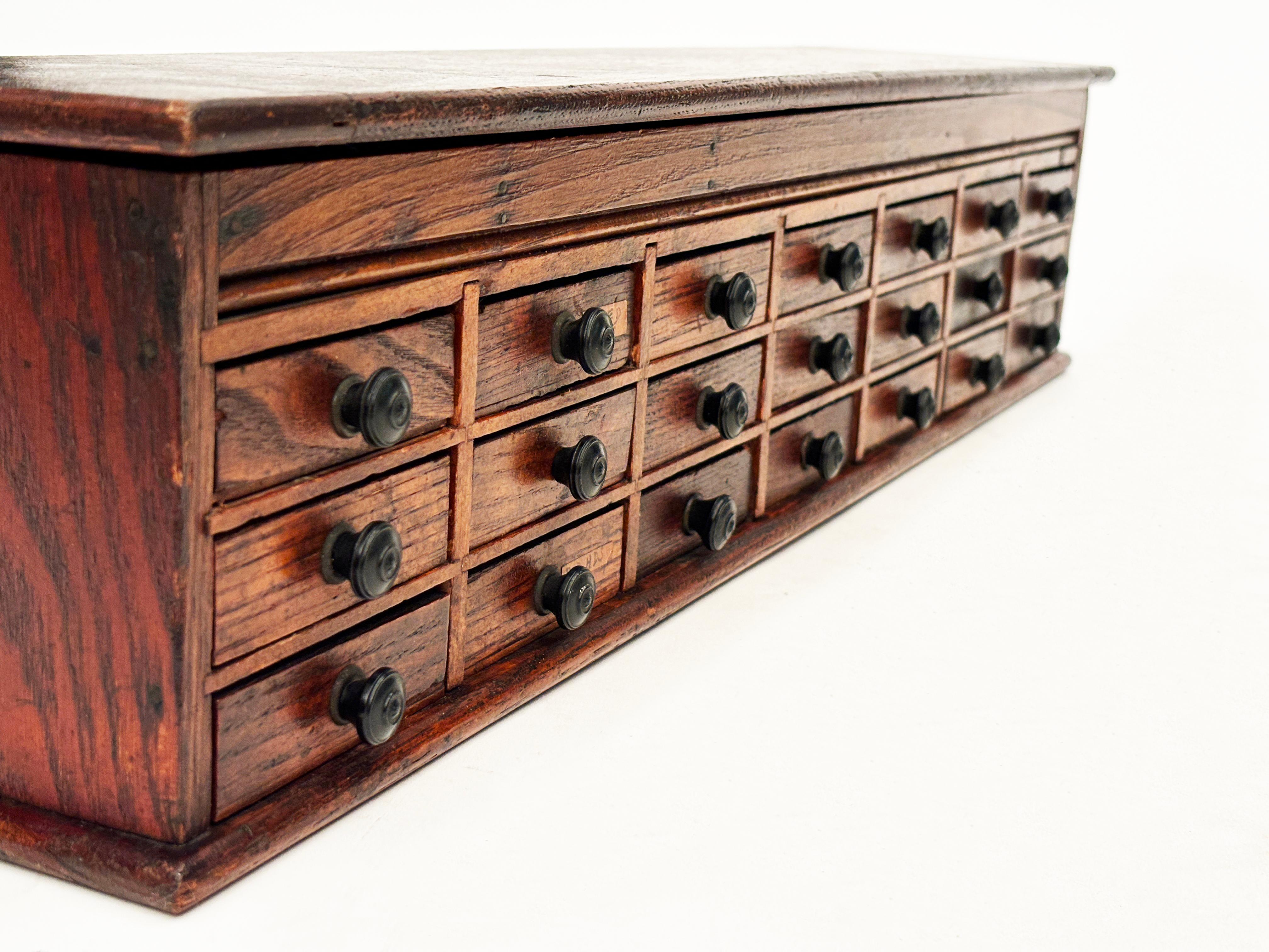 20th Century 1920's Watchmakers Cabinet