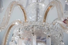 ON SALE NOW!! 1920s Waterford Style Fantastic! Cut Crystal Five-Arm Chandelier