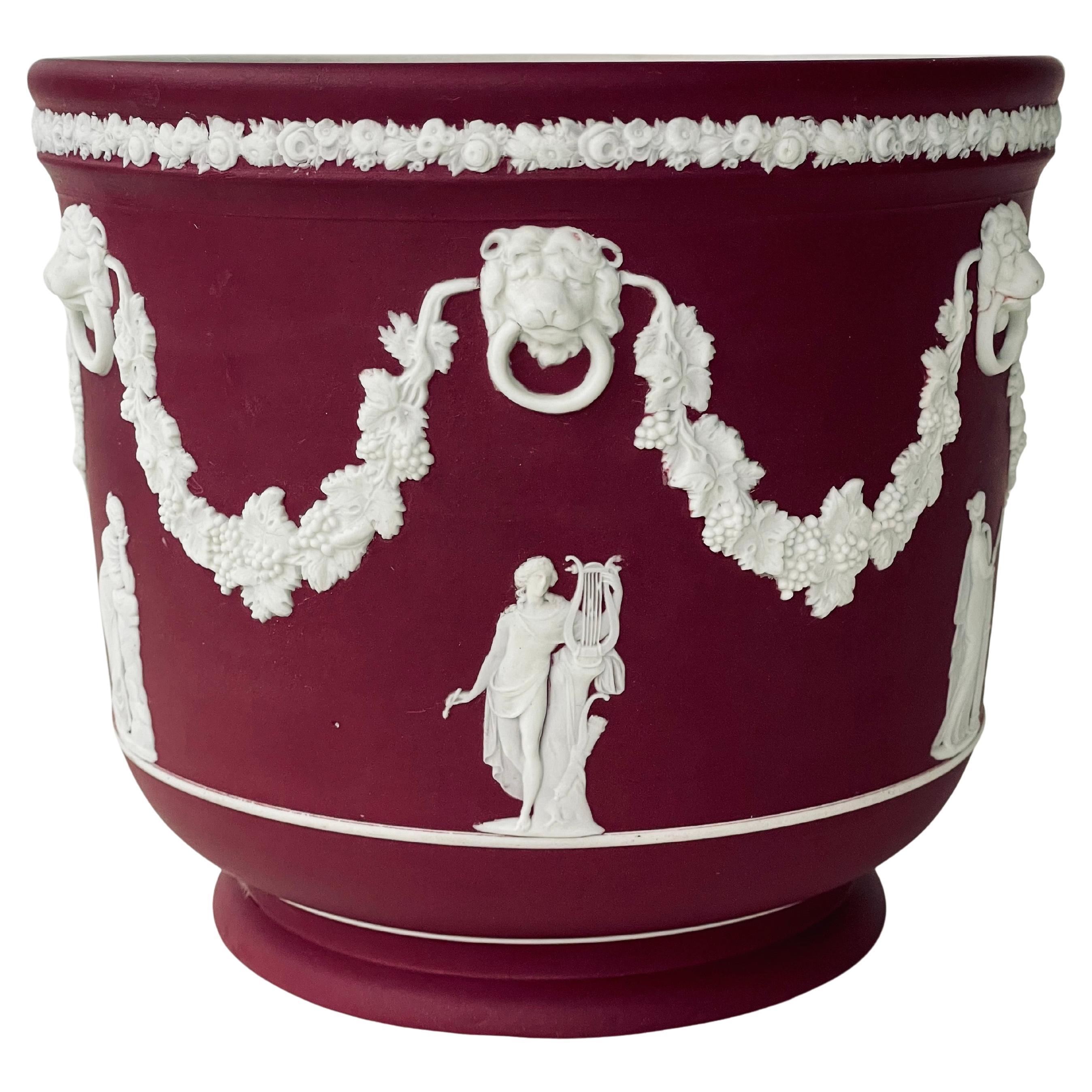 Maceta de Jardín de Gres Jaspe Carmesí de Wedgwood