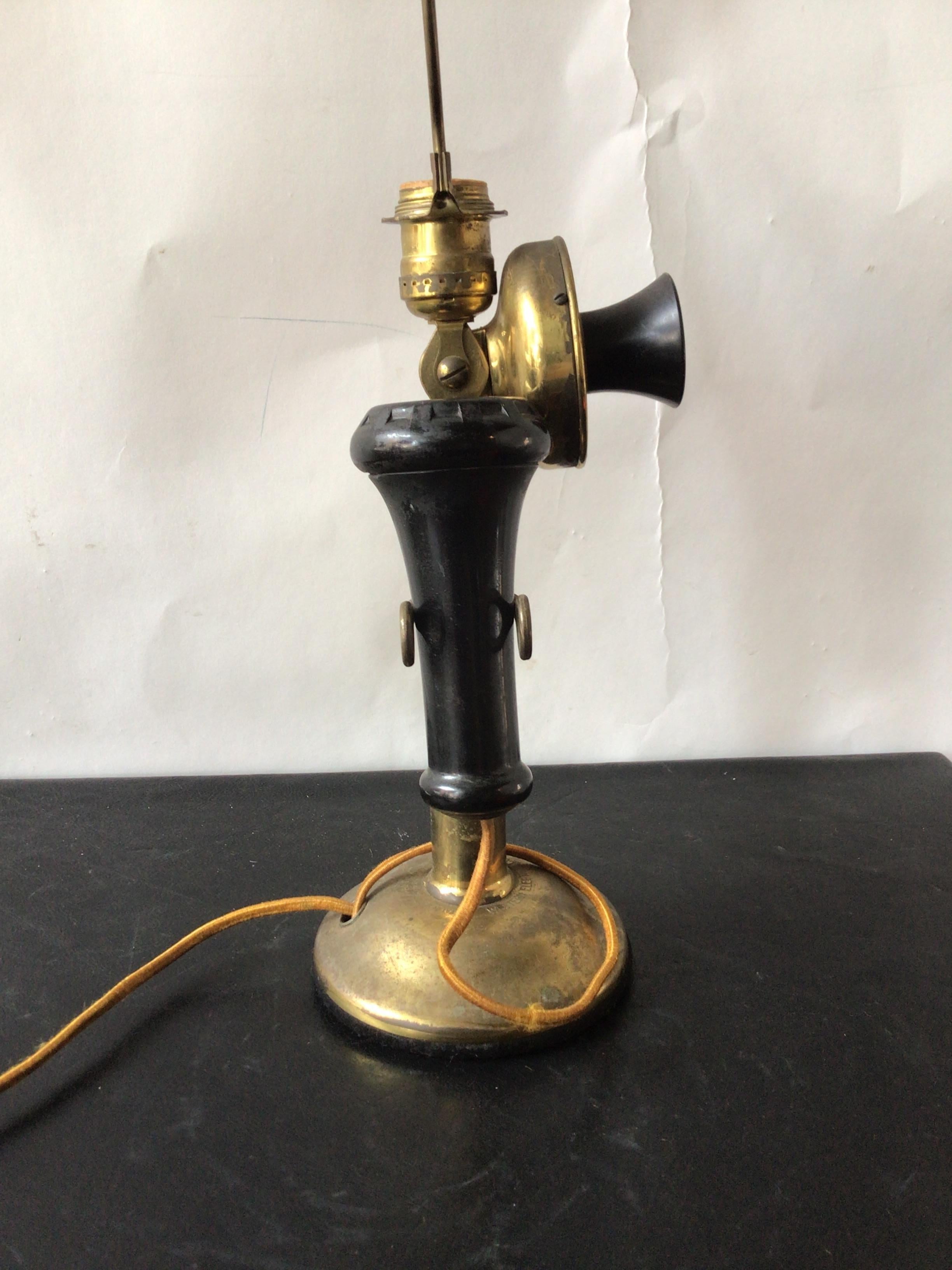 Early 20th Century 1920s Western Electric Phone Lamp