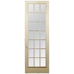1920s White 21-Mirrored Panel Wood Door