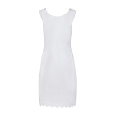 1920s White Cotton Negligee with Peach Ribbon Detail