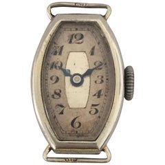 1920s White Gold Vintage Ladies Wristwatch 'no strap'