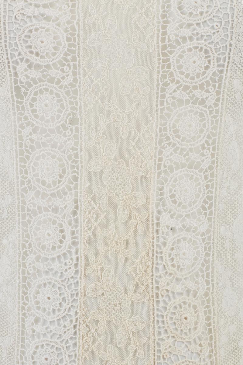 1920er Jahre Weißer Tüll Tropfen Taille Rasen oder Hochzeitskleid im Zustand „Hervorragend“ im Angebot in London, GB