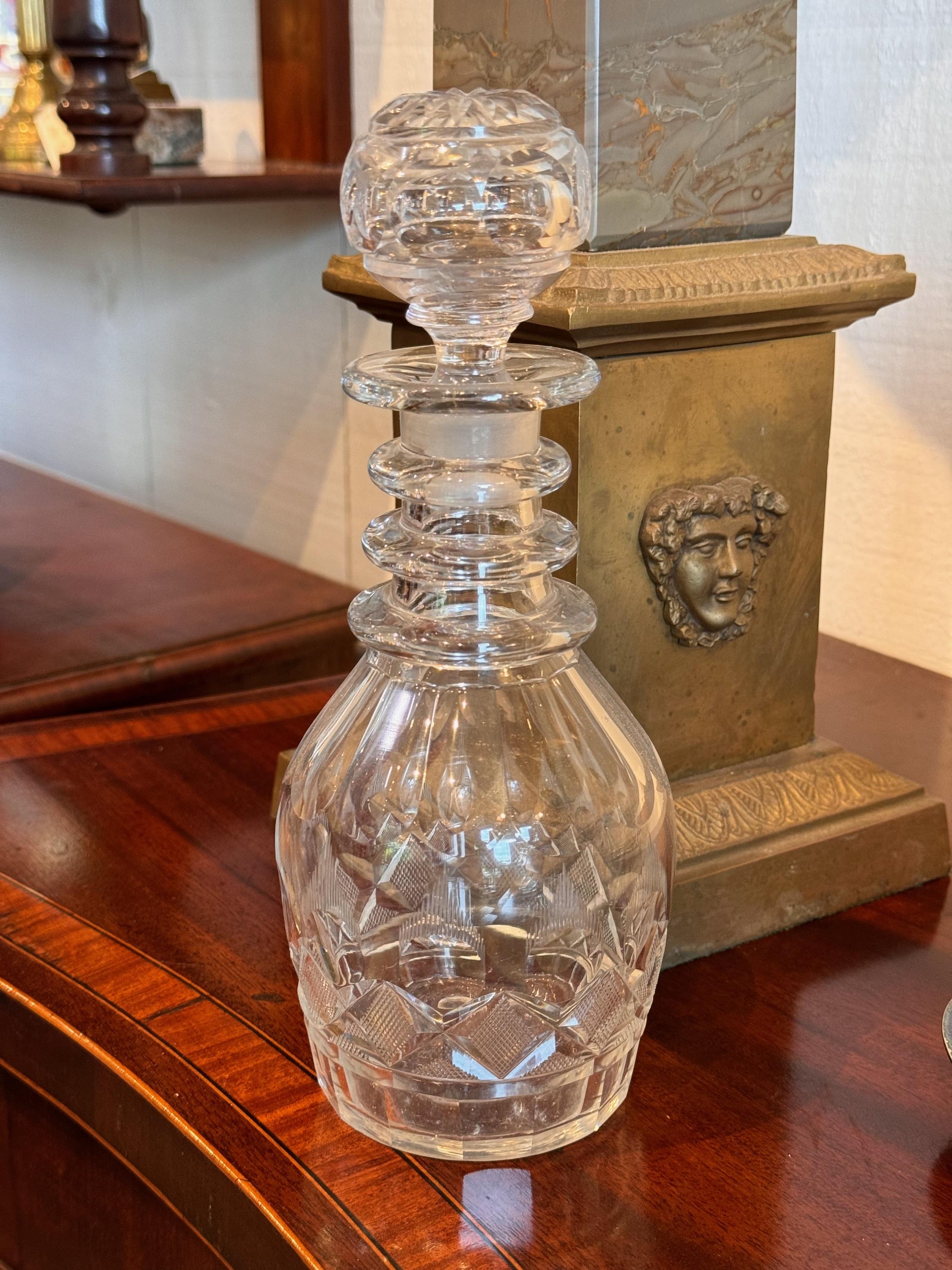 Decanter da vino anni '20 con supporto in vendita 5