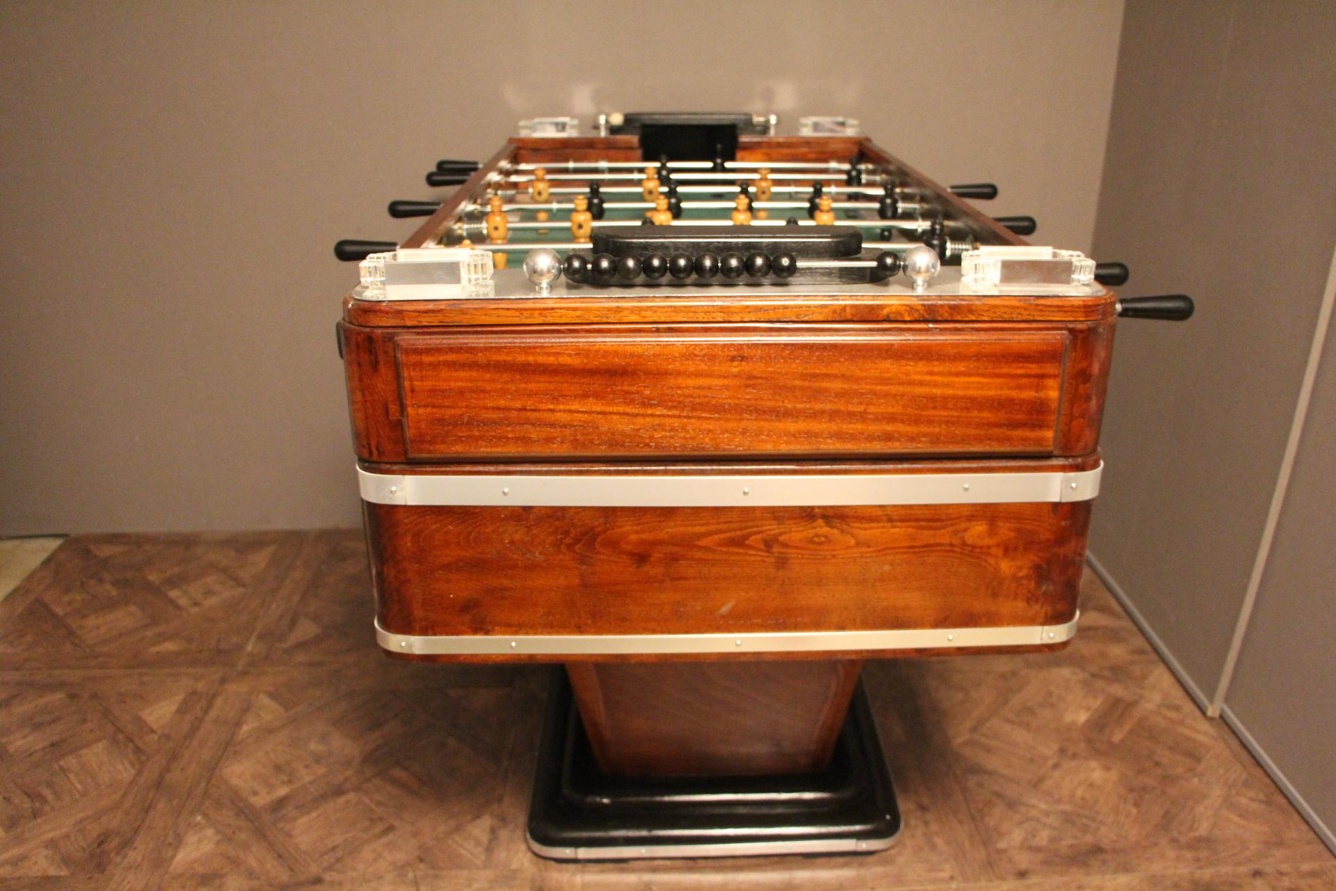 1920s Wood and Aluminum Foosball Table 7