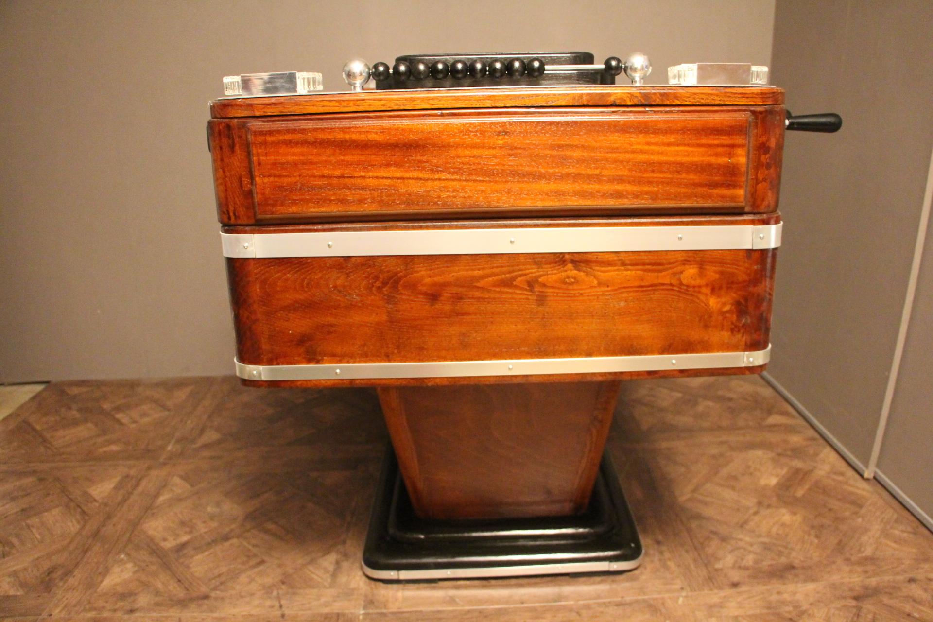 1920s Wood and Aluminum Foosball Table 8