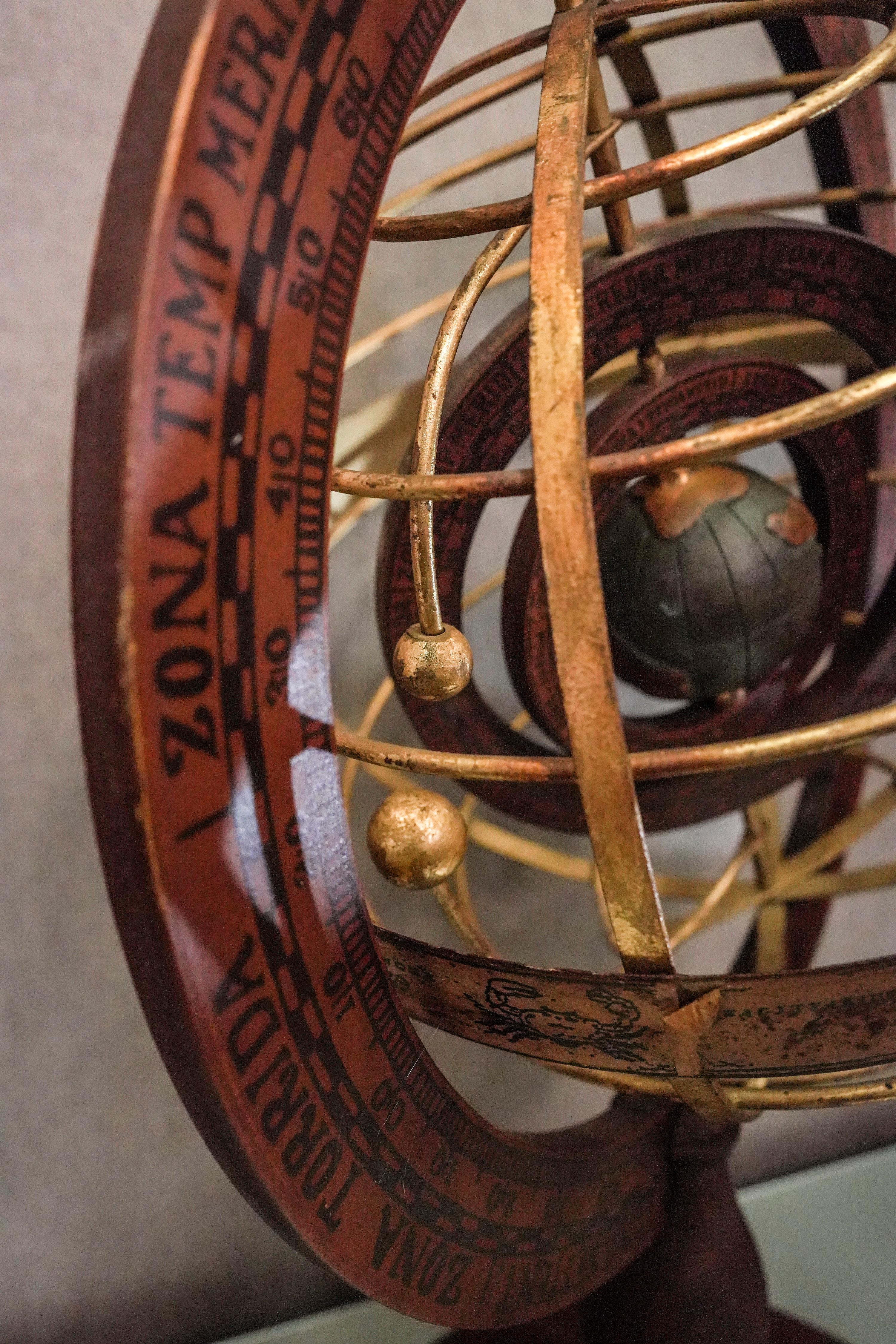 vintage armillary sphere