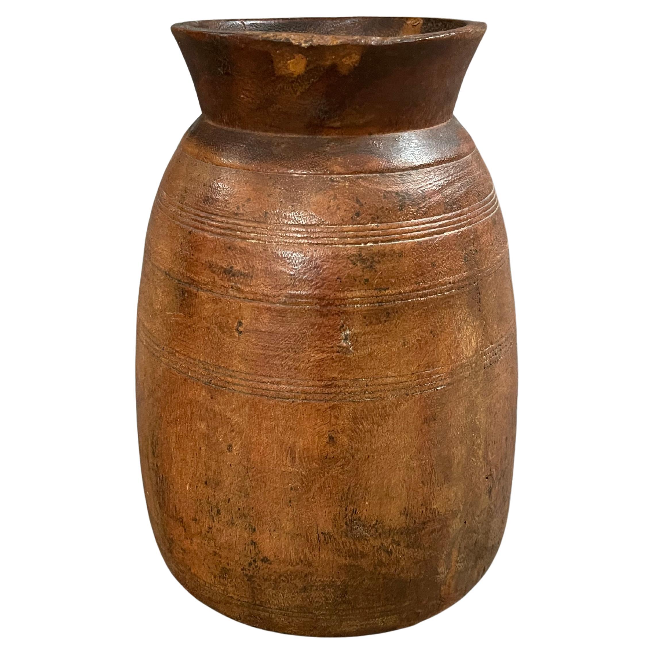 1920s  Wood Himachal Topf