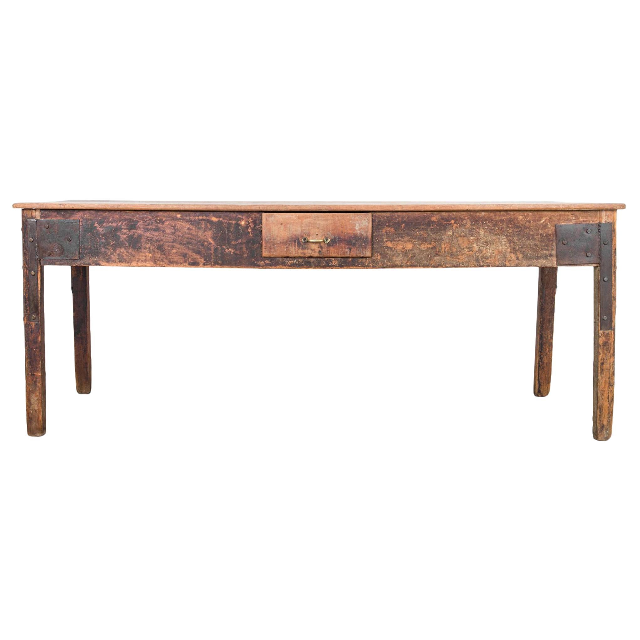 1920s Wood Patinated Work Table