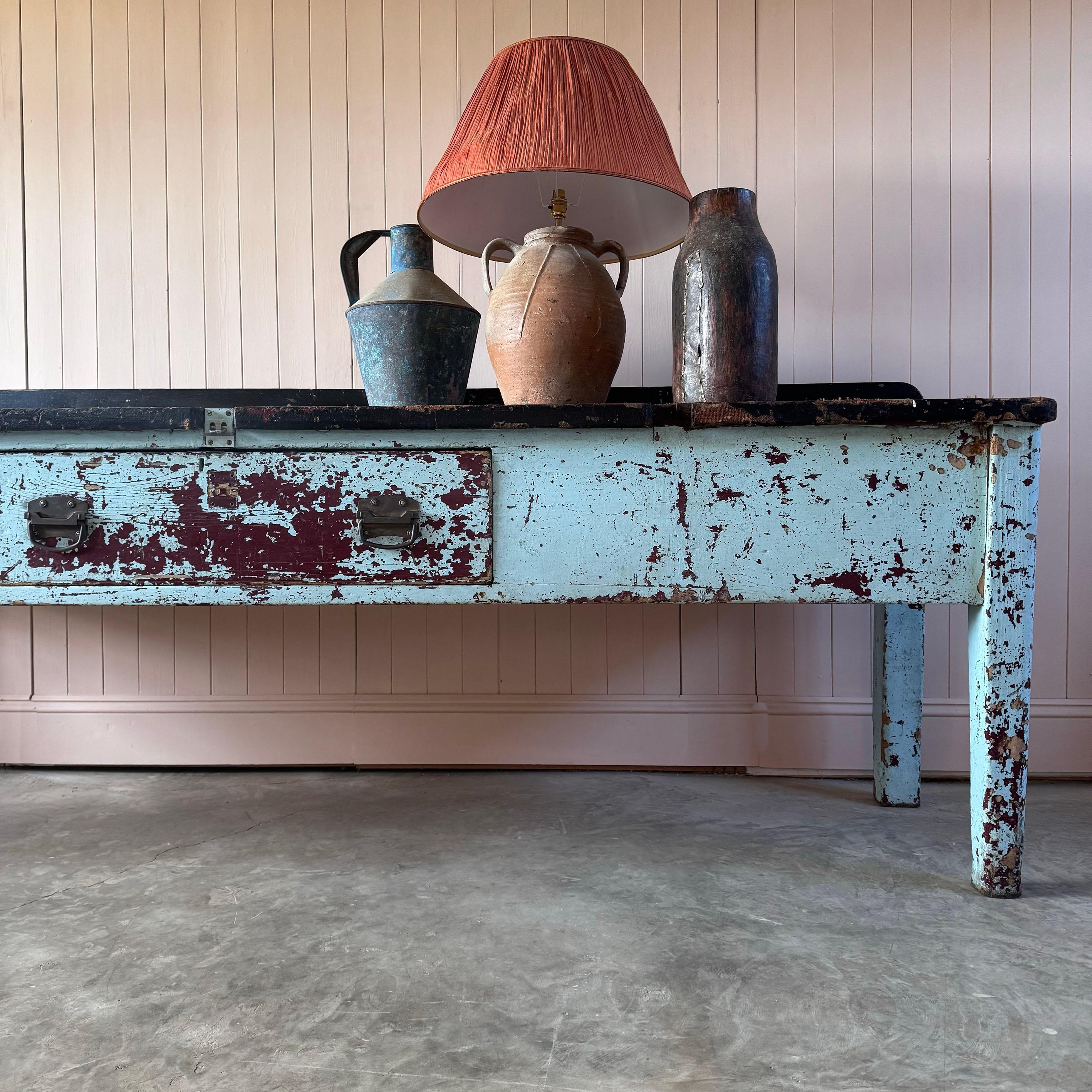 Industrial 1920s Workbench For Sale
