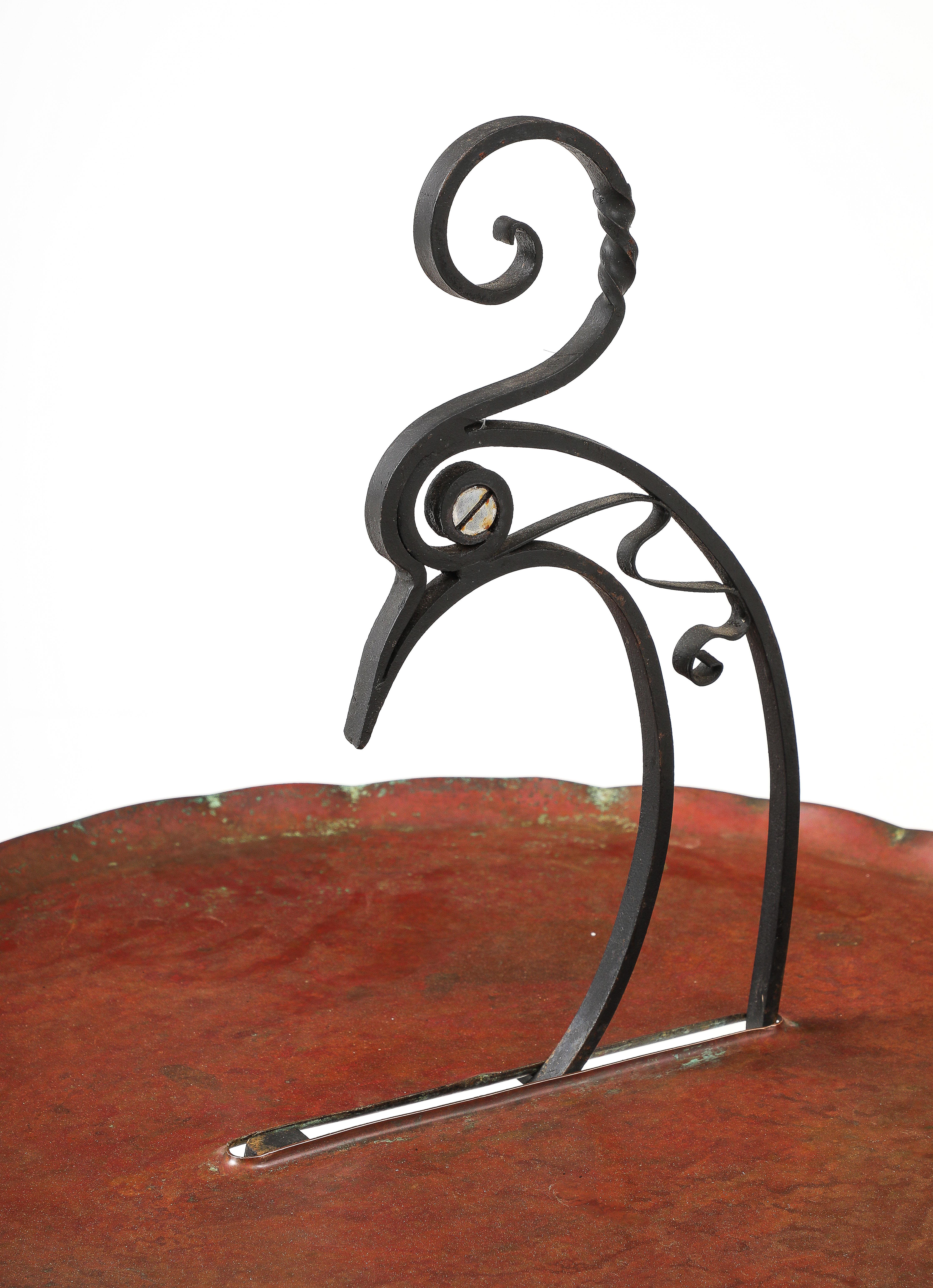 1920's wrought iron occasional table For Sale 5