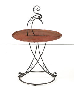 1920's wrought iron occasional table