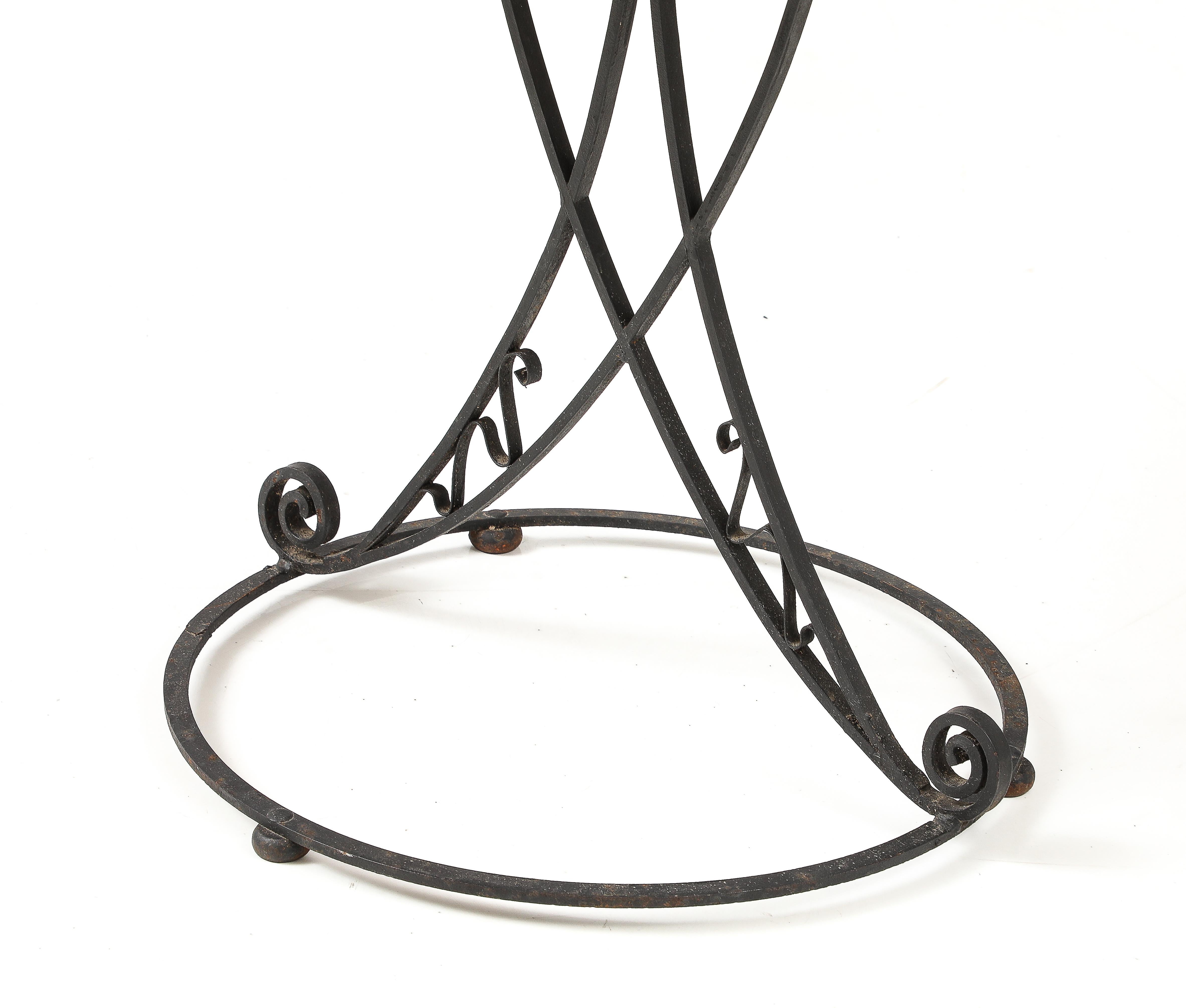1920's wrought iron occasional table For Sale 1