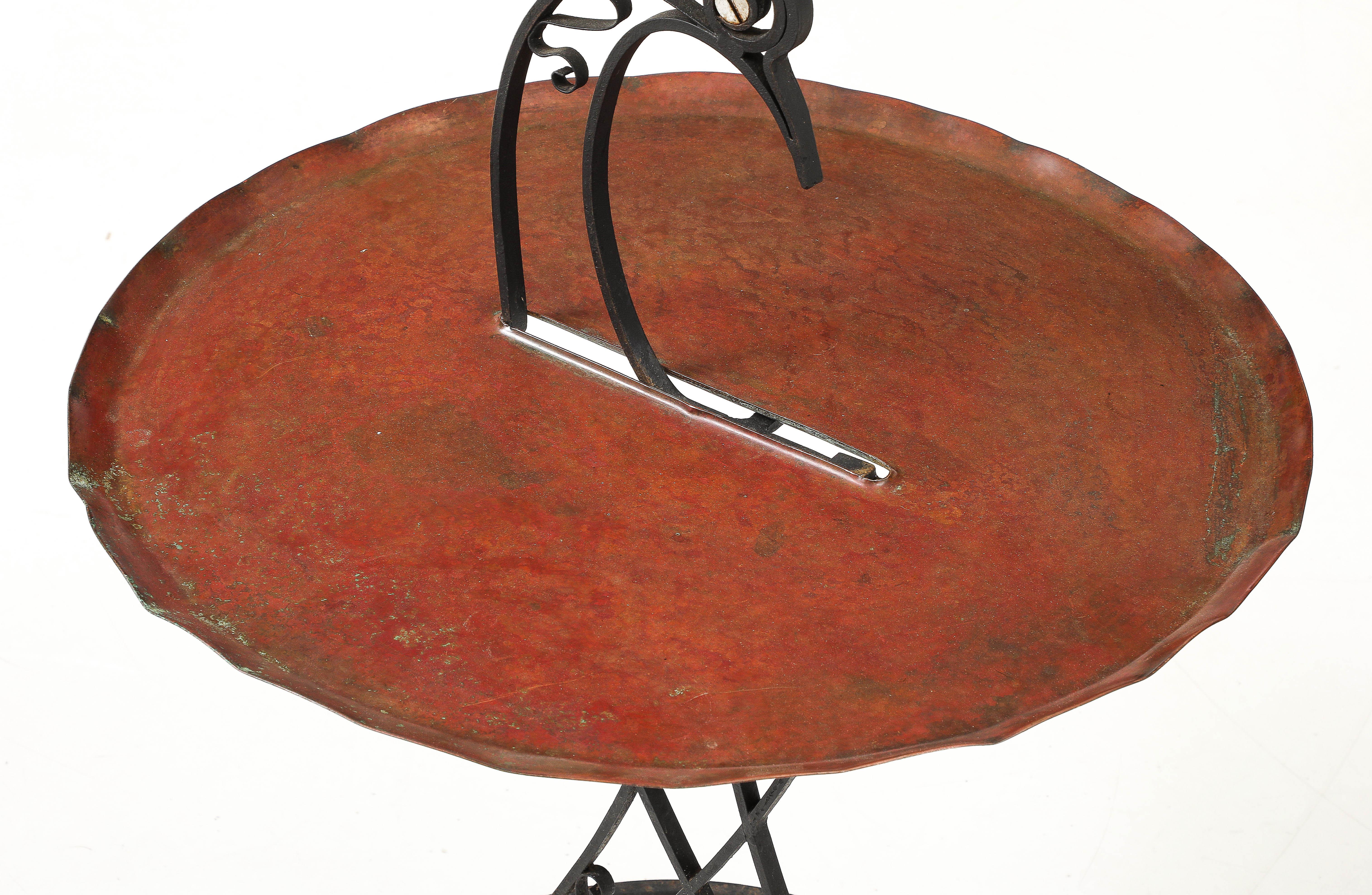 1920's wrought iron occasional table For Sale 2