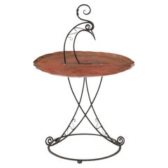 1920's wrought iron occasional table