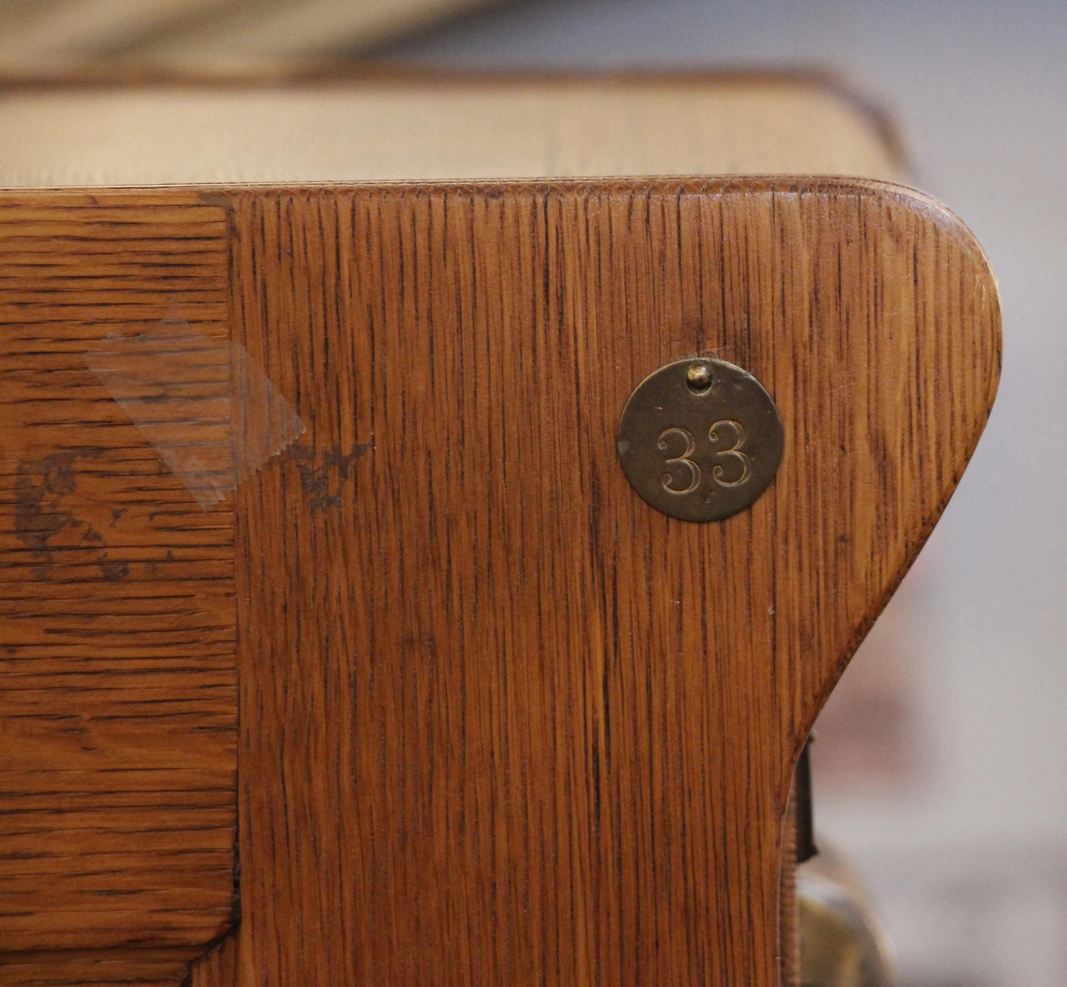 1920s Yawman and Erbe Oak Card Catalogue with 10 Drawers and Brass