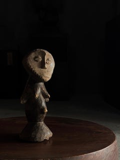 1920s-1940s Lega Style African Tribal Wood Female Figure・Primitive