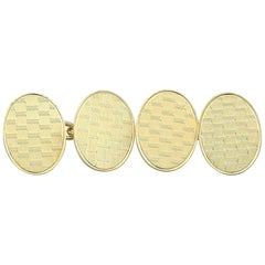 1921 Antique Cufflinks in Yellow Gold