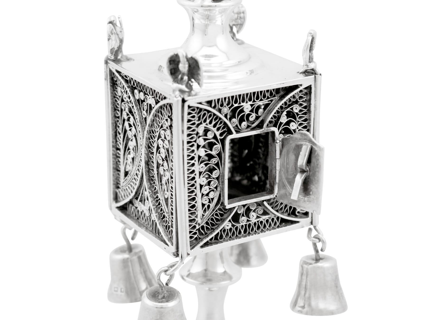 1921 Sterling Silver Spice Tower For Sale 1