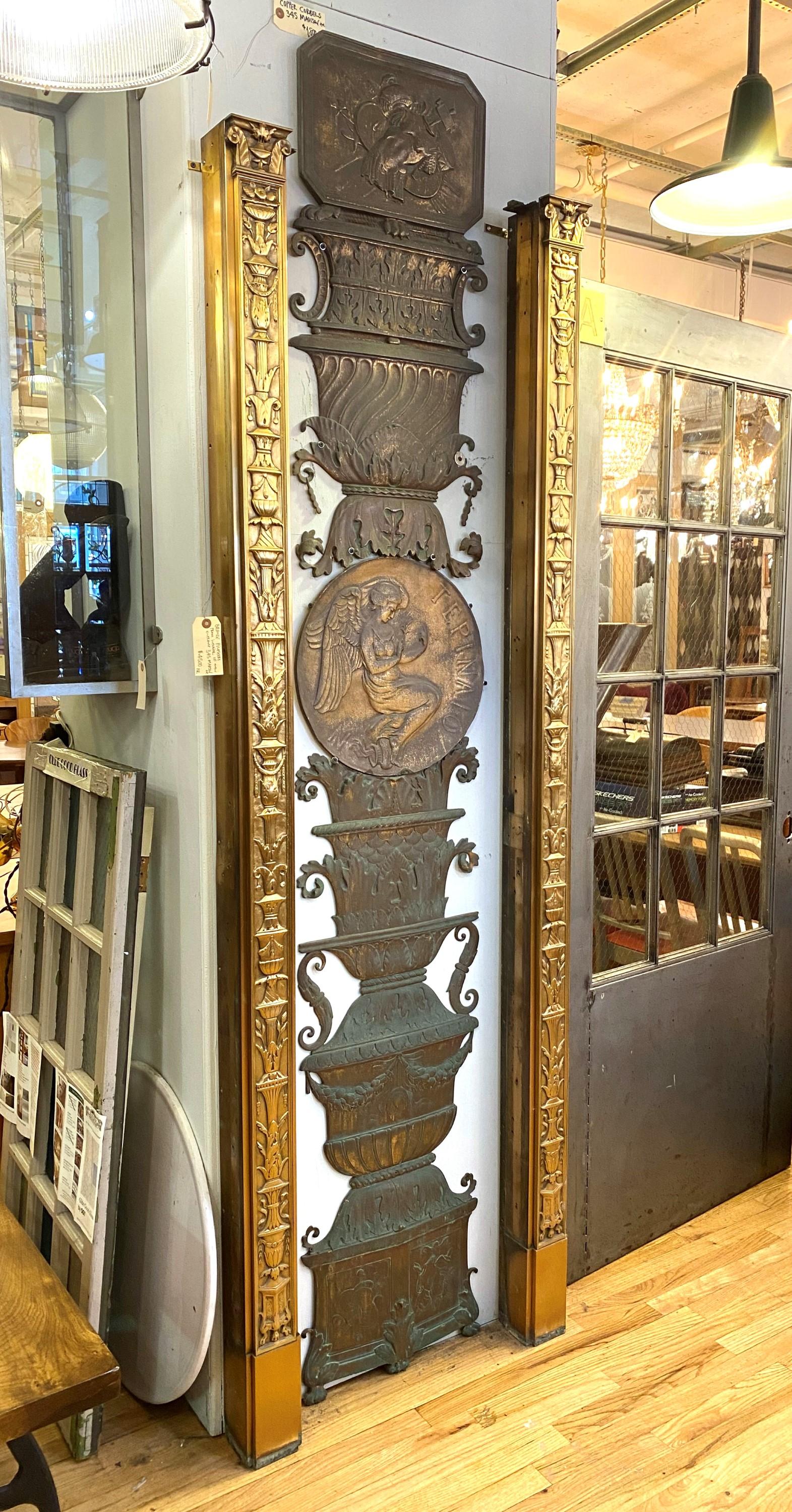 1921 Bronze Entryway Applique 345 Madison Ave, NYC For Sale 6