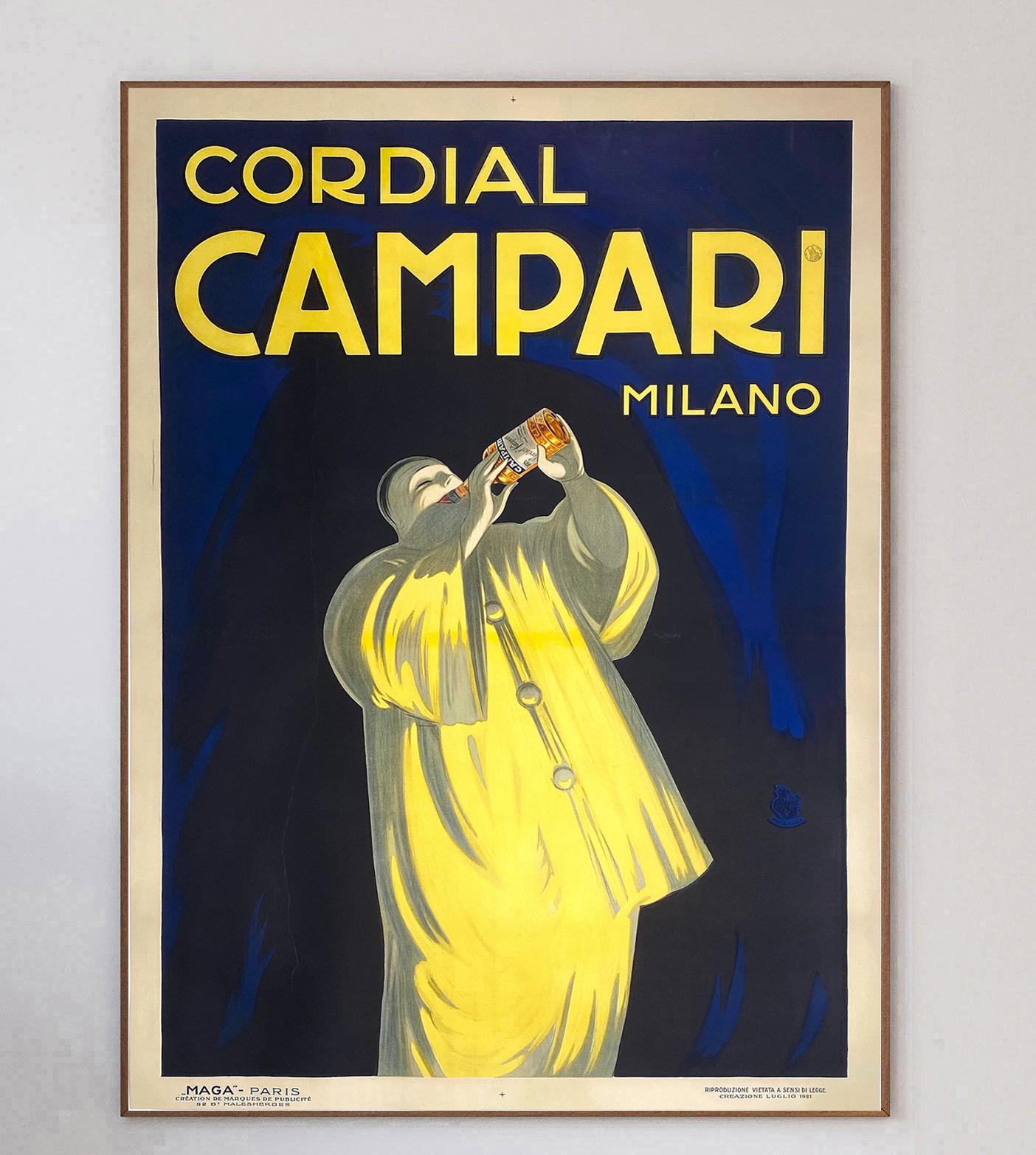 L'emblématique marque de liqueur italienne Campari a fait appel au célèbre affichiste franco-italien Leonetto Icone pour créer un certain nombre de designs variés au début du XXe siècle.

Campari a été formé en 1860 par Gaspare Campari et l'apéritif