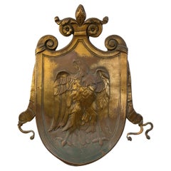 1921 Cast Bronze Eagle Crest Shielf 345 Madison Ave NYC