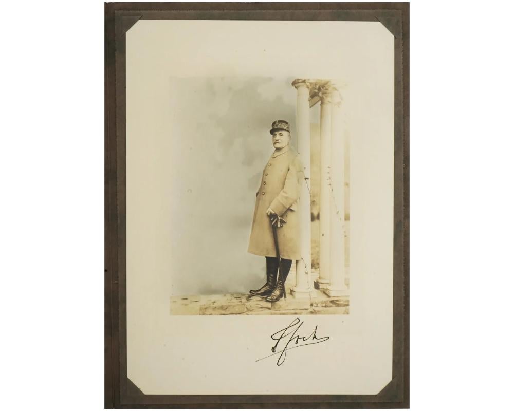1921 Photo Portrait Ferdinand Foch By Frank Moore In Good Condition For Sale In New York, NY