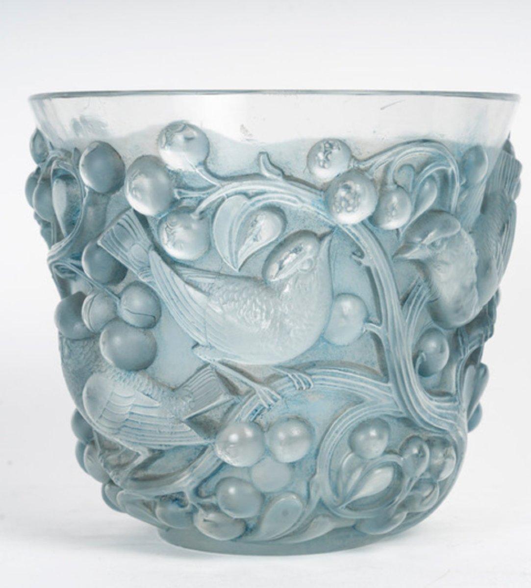 1921 René Lalique - “Avallon” Vase For Sale 5