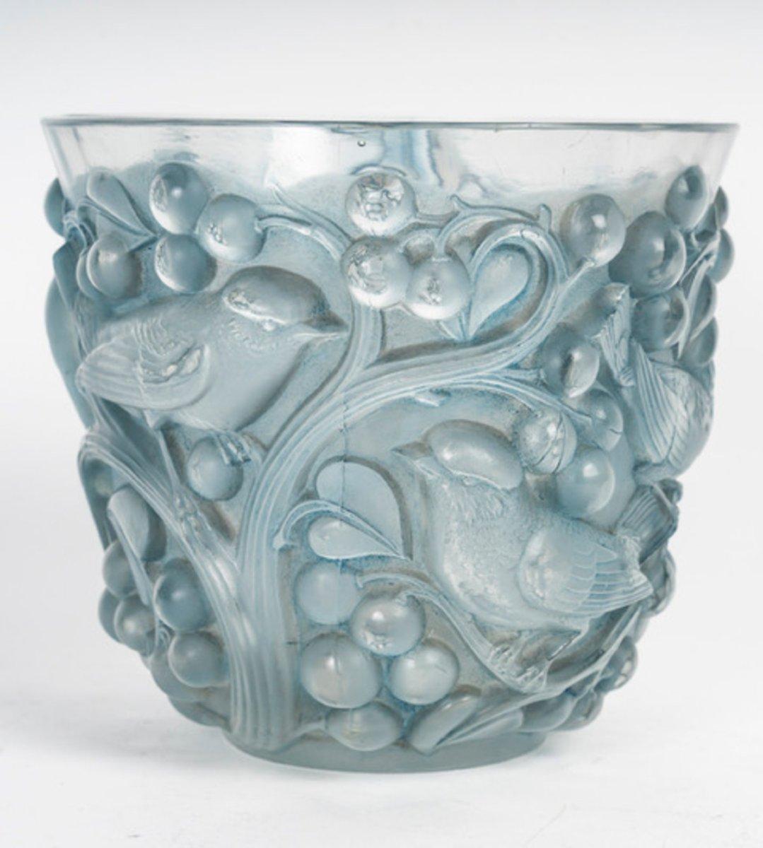1921 René Lalique - “Avallon” Vase For Sale 6