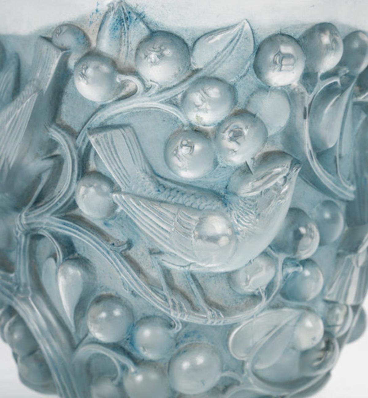 French 1921 René Lalique - “Avallon” Vase