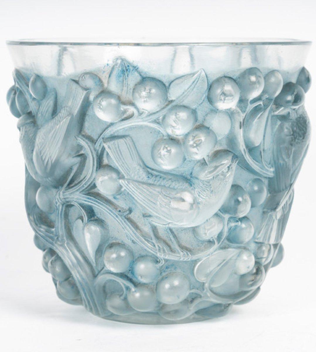 1921 René Lalique - “Avallon” Vase For Sale 3