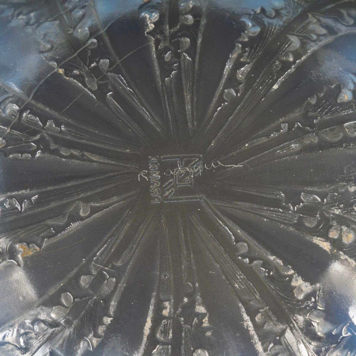 1921 René Lalique - Ciotola Chicoree Chicory in vetro opalescente In condizioni buone in vendita a Boulogne Billancourt, FR