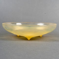 1921 René Lalique - Schale Volubilis Gelb Opaleszierendes Glas