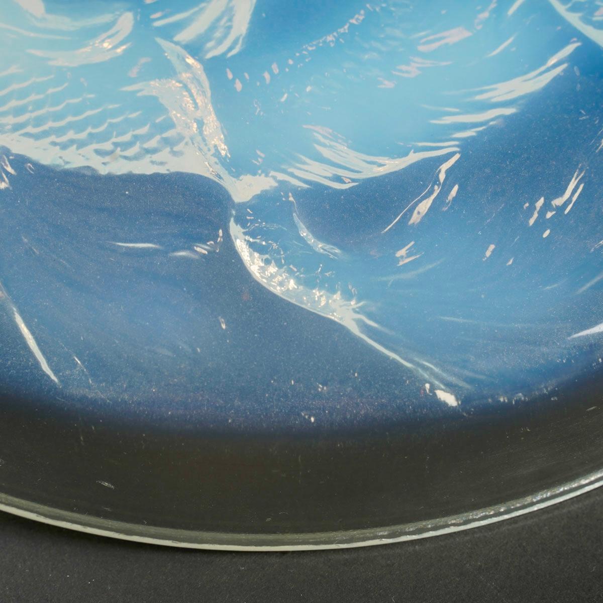 Moulé 1921 René Lalique - Boîte Cyprins Poissons Verre opalescent