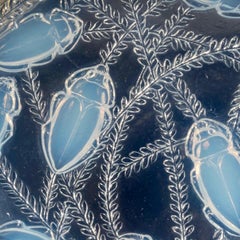 1921 René Lalique Box Jar Cleones Opalescent, Beetles