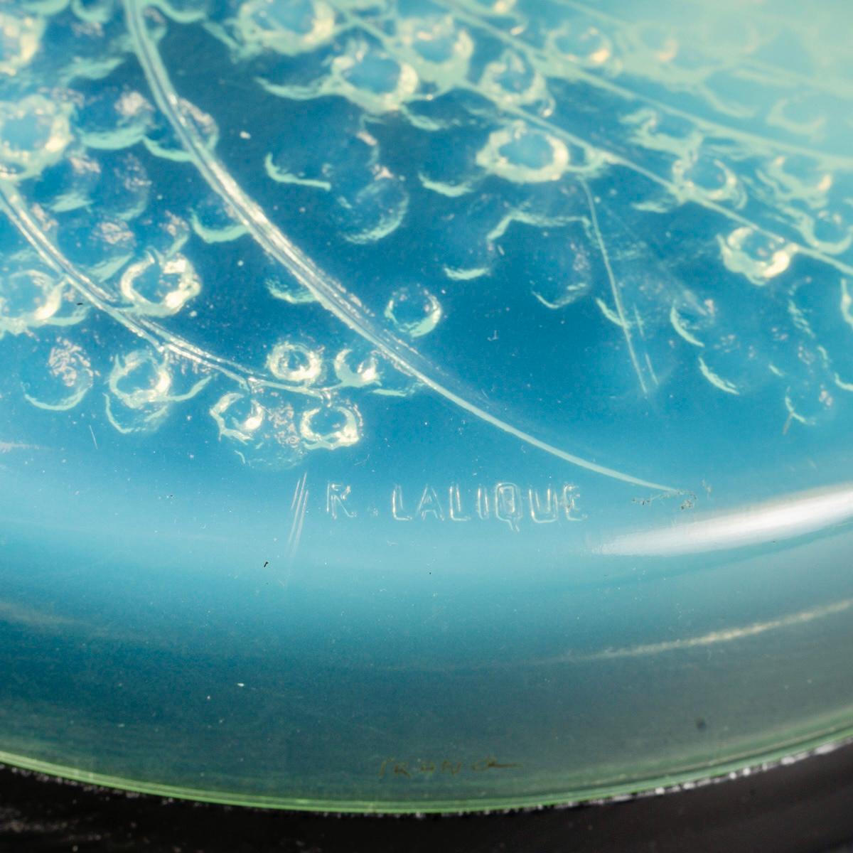 Stampato 1921 René Lalique - Scatola Muguet Mughetto Menta Piperita Vetro opalescente in vendita