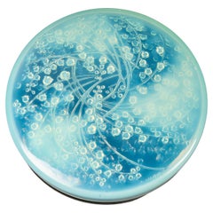1921 René Lalique - Box Muguet Lily of the Valley Peppermint Opalescent Glass