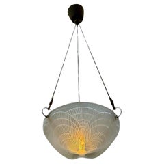 1921 René Lalique - Deckenhalterung Lights Kronleuchter Coquilles Glas