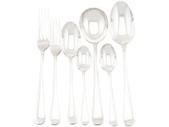 1922 Antique Sterling Silver Canteen of Cutlery for Six Persons