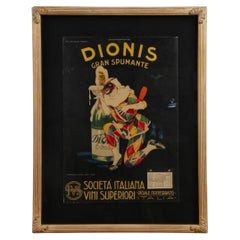 Affiche lithographique Gran Spumante de 1922 de Plinio Codognato
