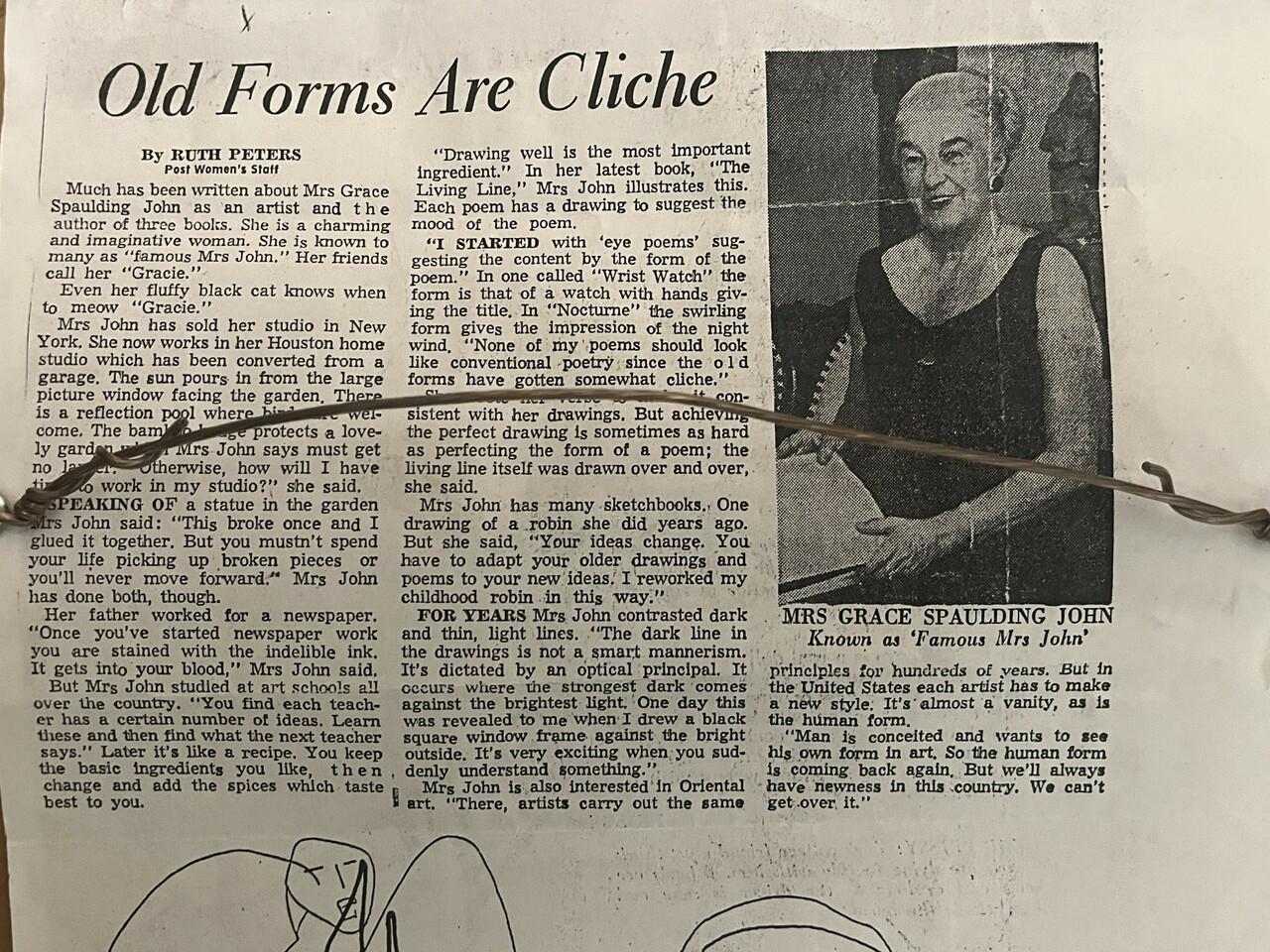 1922 Drawing by Grace Spaulding John In Good Condition For Sale In Houston, TX