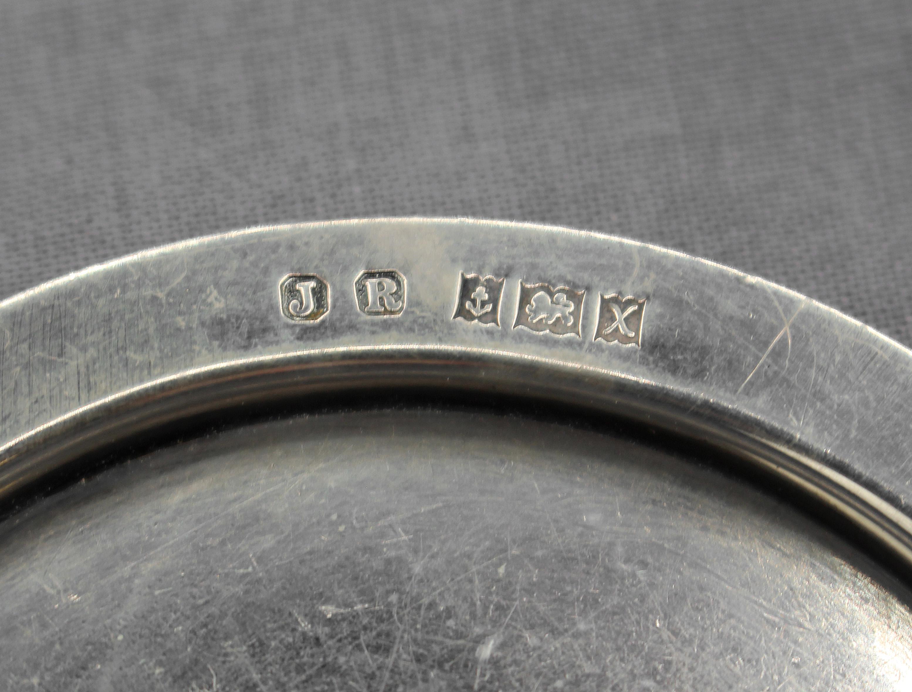 Georgiano 1922 Set da tè in miniatura in argento su vassoio in vendita