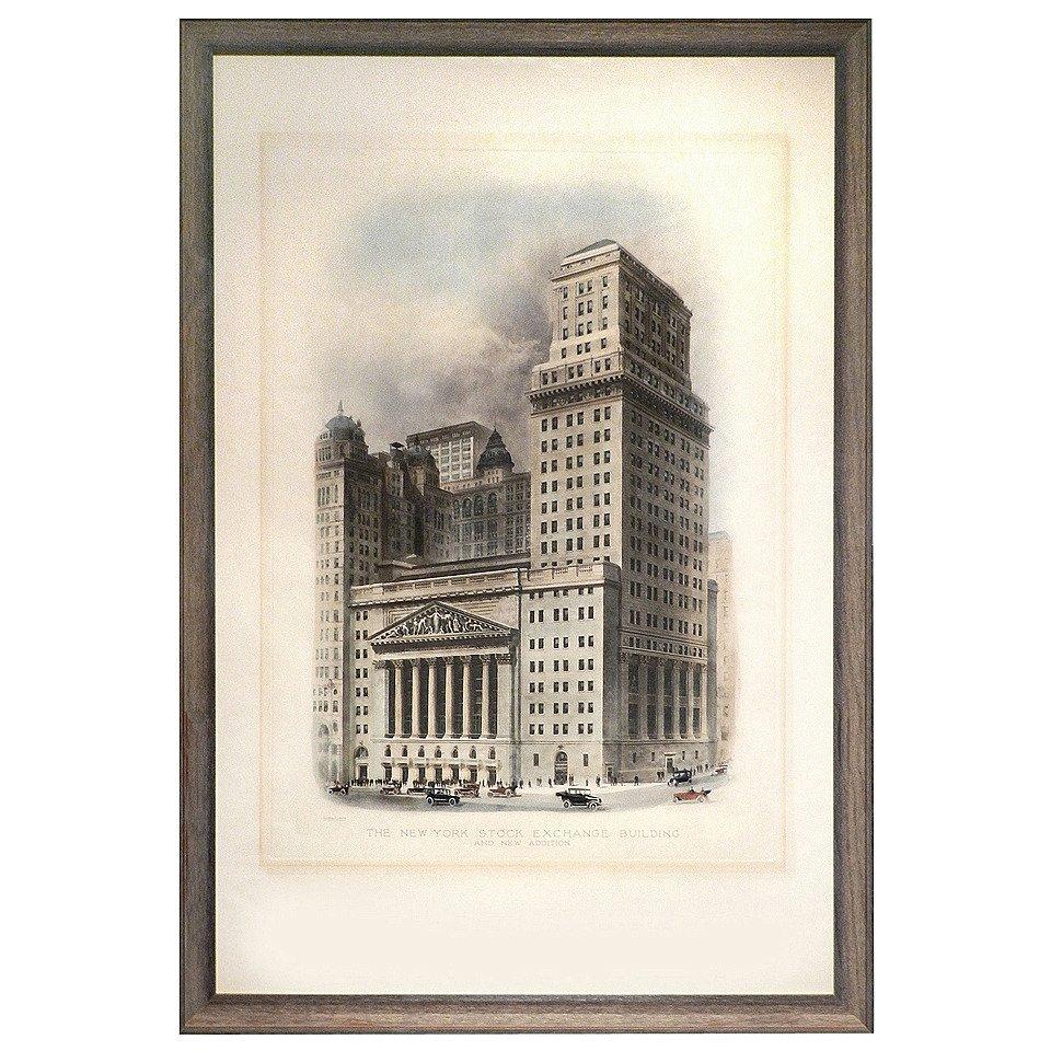 American 1922 New York Stock Exchange Building Print